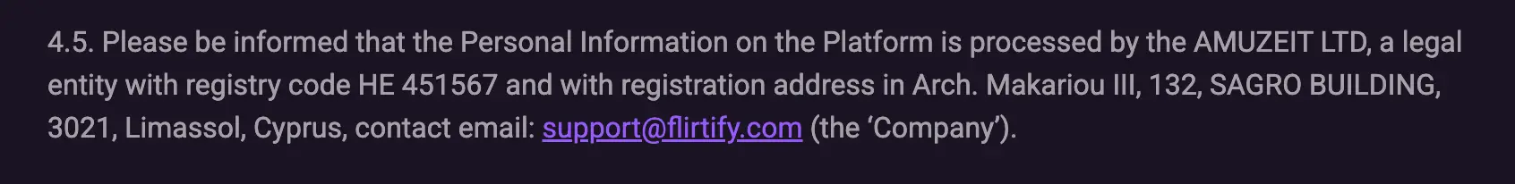 Personal Information
